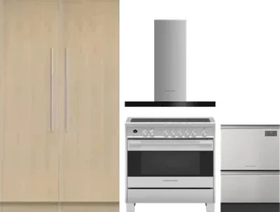 5 Piece Package Includes Refrigerator, Freezer, Range, Hood And Dishwasher